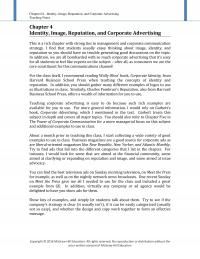 Business Communication Chapter 4 Identity Image Reputation And Corporate Advertising Teaching Notes Identity Image