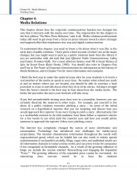 Business Communication Chapter 6 Media Relations Teaching Notes Media Relations This Shows How