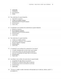 Speech Chapter 5 Selecting Topic And Urpose Central Idea Introduction General Purpose Outline The