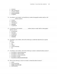 Speech Chapter 6 Analyzing The Dience Education Ethnic Background Economic Standing Group Membership Occupation