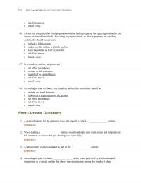 Speech Chapter 11 Test Bank For The Art Public Speaking All The Above And Only
