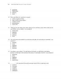 Speech Chapter 12 Test Bank For The Art Public Speaking Parallelism Identification Antithesis Simile When