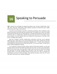 Speech Chapter 16 Speaking Persuade Questions For Each Are Organized According Type Truefalse Multiplechoice