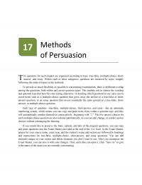 Speech Chapter 17 Methods Persuasion Questions For Each Are Organized According Type Truefalse Multiplechoice
