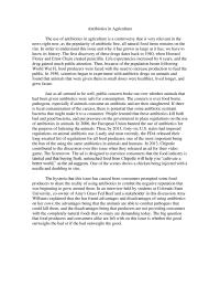 Antibiotics in Agriculture