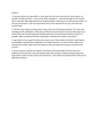 Journalism Chapter 1 Homework American Democracy Today Differs Many Ways From The Structure Laid Out