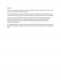 Journalism Chapter 4 Homework Some Say That Profits And Good Journalism Are Constantly Conflict You