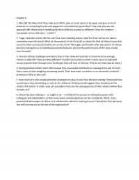 Journalism Chapter 6 Homework Why Did The New York Times Take Such Effort Give Much