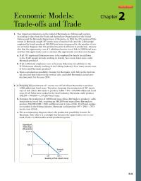 Economics Chapter 2&nbsp;Two Important Industries On The Island Of Bermuda Are Fishing And Tourism