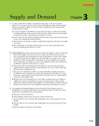 Economics Chapter 3 Interactive Activity Supply And Demand Study Conducted Yahoo Revealed That Chocolate