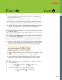 Economics Chapter 6 Interactive Activity Elasticity You Think The Price Elasticity Demand For Ford