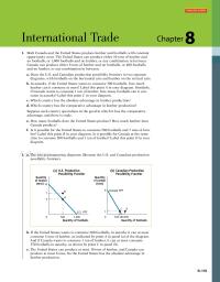 Economics Chapter 8 Interactive Activity International Trade Both Canada And The United States Produce