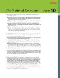 Economics Chapter 10 Interactive Activity The Rational Consumer For Each The Following Situations Decide