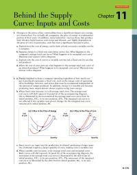 Economics Chapter 11&nbsp;Changes In The Prices Of Key Commodities Have A Significant Impact On A Company’s Bottom Line
