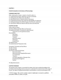 Counseling Chapter 3 Brief Introduction The Science Pharmacology Learning Objectives After Studying This