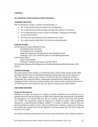 Counseling Chapter 8 Use And Misuse Central Nervous System Stimulants Learning Objectives After Studying