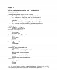 Counseling Chapter 16 Overthecounter Analgesics Unexpected Agents Misuse And Danger Learning Objectives After Studying