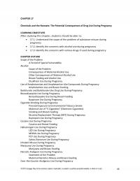 Counseling Chapter 17 Chemicals And The Neonate The Potential Consequences Drug Use During Pregnancy