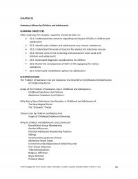 Counseling Chapter 20 Substance Misuse Children And Adolescents Learning Objectives After Studying This