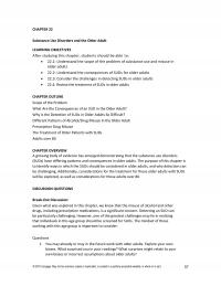 Counseling Chapter 22 Substance Use Disorders And The Older Adult Learning Objectives After Studying