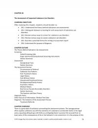 Counseling Chapter 28 The Assessment Suspected Substance Use Disorders Learning Objectives After Studying This