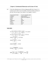 Civil Engineering Chapter 6 Fundamental Dimensions And Systems Units Convert The Information Given The Accompanying