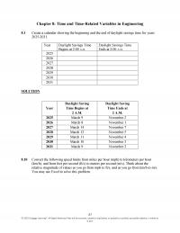 Civil Engineering Chapter 8 Time And Timerelated Variables Engineering Create Calendar Showing The Beginning And