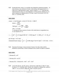 Civil Engineering Chapter 9 Rotational Kinetic Energy Yet Another Massdependent Engineering Quantity Object Having Mass Moment