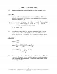 Civil Engineering Chapter 13 Energy And Power How Much Natural Gas You Need Burn Heat