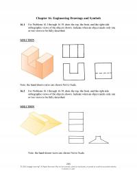 Civil Engineering Chapter 16 Engineering Drawings And Symbols For Problems Through Draw The Top The