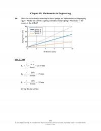 Civil Engineering Chapter 18 Mathematics Engineering The Forcedeflection Relationship For Three Springs Are Shown The