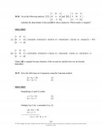 Civil Engineering Chapter 18 Given The Following Matrices And Calculate The Determinant And Direct Expansion Which