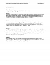 Special Education Chapter 2 Gordon Biddle Early Childhood Education Becoming Professional Instructor Resource Discussion Questions