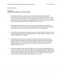 Special Education Chapter 5 Gordon Biddle Early Childhood Education Becoming Professional Instructor Resource Discussion Questions