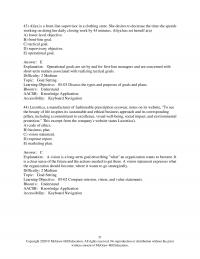 Management Chapter 5 Aliya Frontline Supervisor Clothing Store She Desires Decrease The Time She Spends