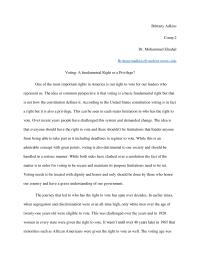 Voting: A Fundamental Right Or A Privilege?