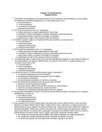 History & Theory Chapter 10 Test Questions Multiple Choice The Powers Not Delegated The United States