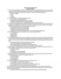 History & Theory Chapter 12 Test Questions Multiple Choice The Curriculum Specialists The Blind River School