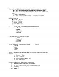 Algorithms Chapter 3 What The Principle Difference Behavior Between Stack And Queue Stack Reverses Order