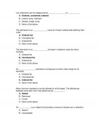 Algorithms Chapter 6 List Collections Can Categorized Ordered Unordered Indexed Linked Array Interface Double Single