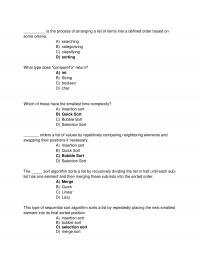 Algorithms Chapter 8 The Process Arranging List Items Into Defined Order Based Some Criteria Searching