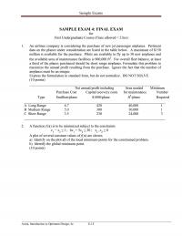 Aeronautical Engineering Exam 4
