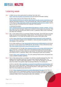 Ielts Listening weekDay 1a Make