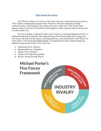 Five Force Model Time Warner Five