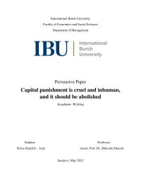 Capital Punishment