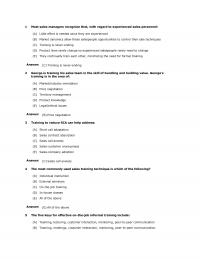Sales 978-1138951723 Chapter 10 Quiz