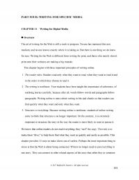 Communications Chapter 11 Part Four Writing For Specific Media Writing For Digital Media Overview