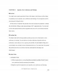 Communications Chapter 14&nbsp; Speeches News Conferences And Meetings Overview You Might Want Spend Good