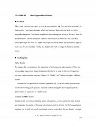 Communications Chapter 15&nbsp; Other Types Local Stories Overview Most Young Reporters Can Expect Cover
