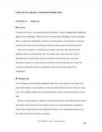Communications Chapter 19 Part Seven Rights And Responsibilities Media Law Overview The Basics The